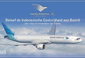 Vlieg met Garuda Indonesia non-stop van Amsterdam naar Jakarta 